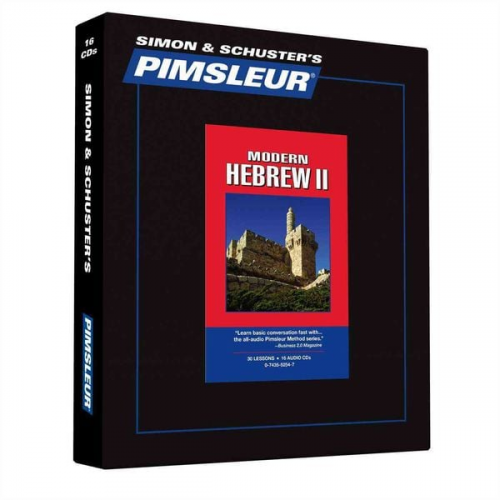 Pimsleur - Pimsleur Hebrew Level 2 CD: Learn to Speak and Understand Hebrew with Pimsleur Language Programs