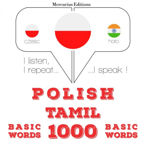 JM Gardner - Polski - Tamil: 1000 podstawowych słów