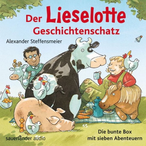 Alexander Steffensmeier - Der Lieselotte Geschichtenschatz - Die bunte Box mit sieben Abenteuern - Hörbücher von Kuh Lieselotte