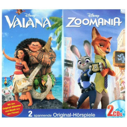 Disney Doppel-Box: Vaiana / Zoomania/2 CDs