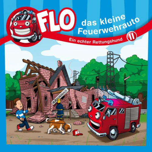 Flo das kleine Feuerwehrauto Christian Mörken - Flo, das kleine Feuerwehrauto (11): Ein echter Rettungshund