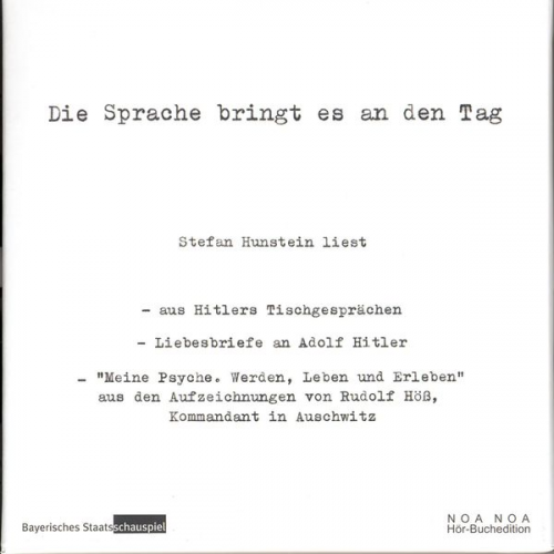 Rudolf Höss - Die Sprache bringt es an den Tag