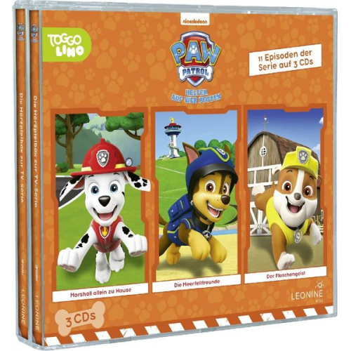 PAW Patrol Hörspielbox 7 (allein zu Hause / Meerfellfreunde / Flaschengeist)