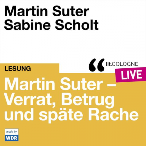 Martin Suter - Martin Suter - Verrat, Betrug und späte Rache