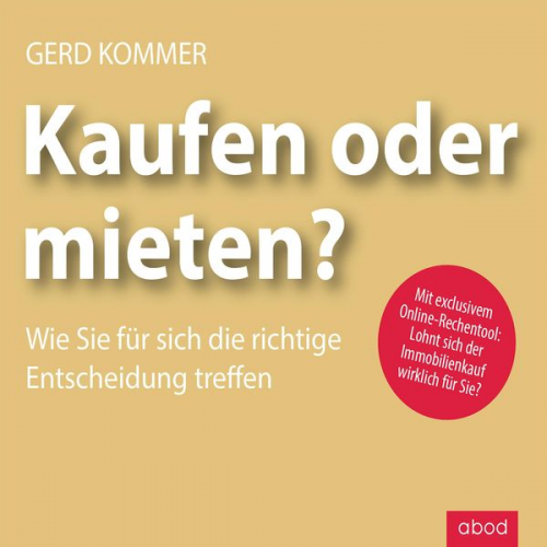 Gerd Kommer - Kaufen oder mieten? 2018