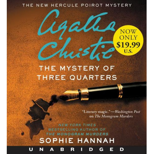 Sophie Hannah - The Mystery of Three Quarters Low Price CD