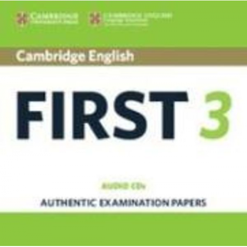 Cambridge ESOL - Cambridge English First 3 Audio CDs