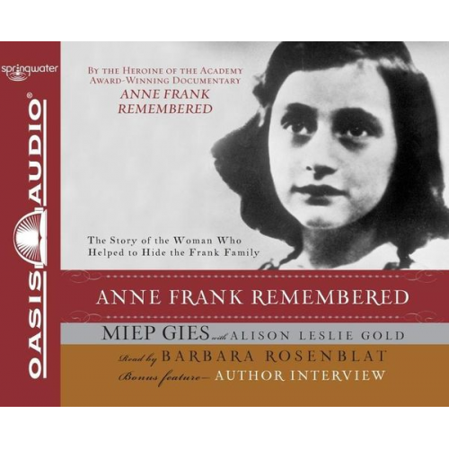 Miep Gies Alison Leslie Gold - Anne Frank Remembered