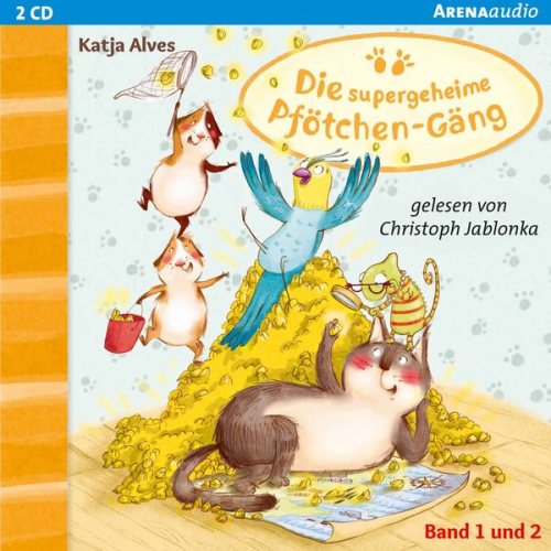 Katja Alves - Die supergeheime Pfötchen-Gäng (1&2). Zwei-Millionen-Körner Schatz. Geheimnisvolle Glückskatze