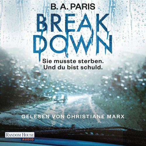 B.A. Paris - Breakdown - Sie musste sterben. Und du bist schuld