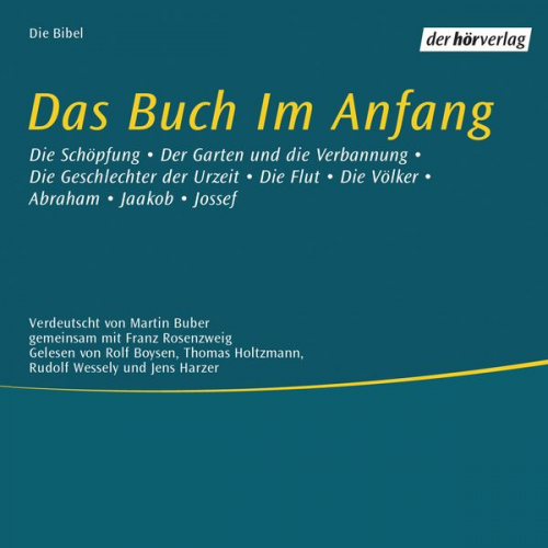 Martin Buber Franz Rosenzweig F. - Das Buch im Anfang