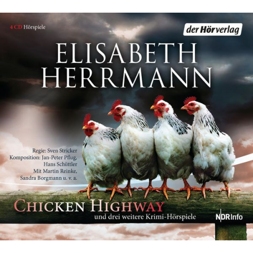 Elisabeth Herrmann - CHICKEN HIGHWAY und drei weitere Krimi-Hörspiele