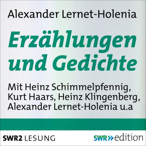Alexander Lernet-Holenia - Erzählungen und Gedichte