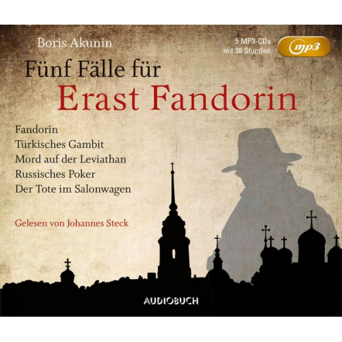Boris Akunin - Fünf Fälle für Erast Fandorin (5 MP3-CDs)