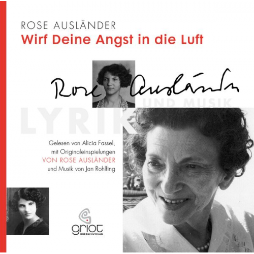 Rose Ausländer - Rose Ausländer. Wirf deine Angst in die Luft