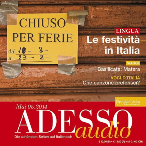 Spotlight Verlag - Italienisch lernen Audio - Italienische Festtage