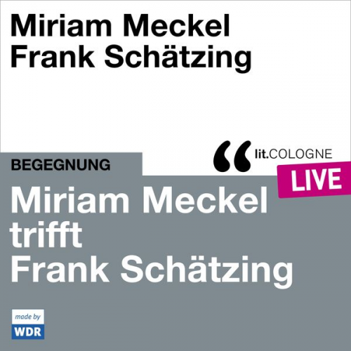Miriam Meckel Frank Schätzing - Miriam Meckel trifft Frank Schätzing