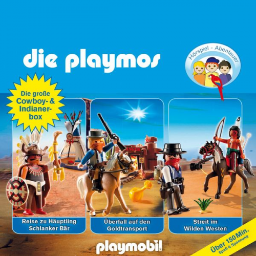 David Bredel Florian Fickel - Die Playmos - Das Original Playmobil Hörspiel, Die große Cowboy- und Indianer-Box, Folgen 21, 32, 35