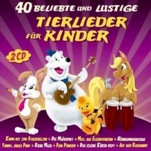 Various - 40 beliebte u.lustige Tierlieder f.Kinder