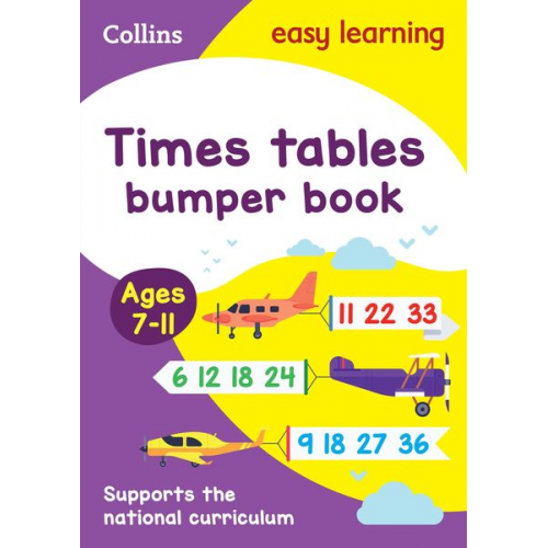 Collins Easy Learning - Times Tables Bumper Book Ages 7-11