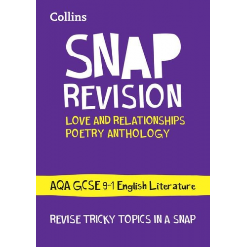 Collins GCSE - AQA Poetry Anthology Love and Relationships Revision Guide