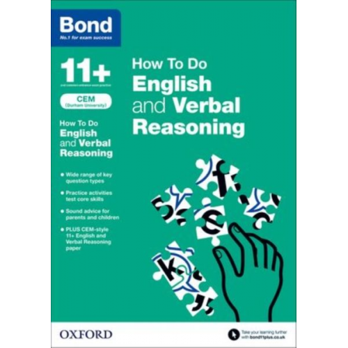 Bond 11 Michellejoy Hughes - Bond 11+: CEM How To Do: English and Verbal Reasoning