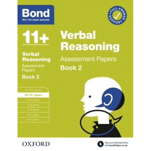 Bond 11 - Bond 11+ Verbal Reasoning Assessment Papers 10-11 Years Book 2: For 11+ GL assessment and Entrance Exams