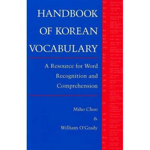 Miho Choo William O'Grady - Handbook of Korean Vocabulary