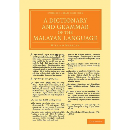 William Marsden - A Dictionary and Grammar of the Malayan Language