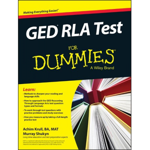 Achim K. Krull Murray Shukyn - GED Rla for Dummies