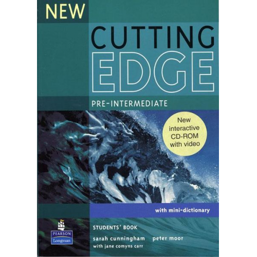 Frances Eales Peter Moor Sarah Cunningham - New Cutting Edge Pre-Intermediate Students Book and CD-Rom Pack