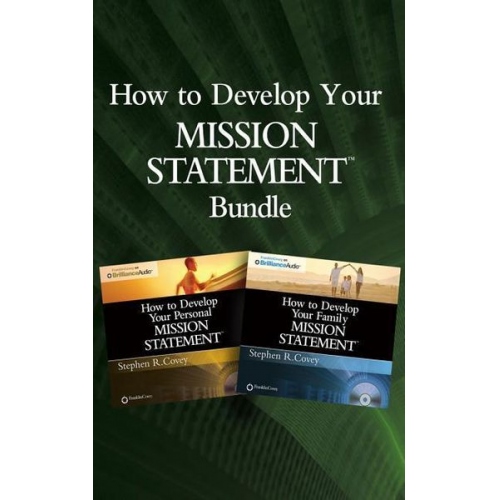 Stephen R. Covey - How to Develop Your Mission Statements Bundle