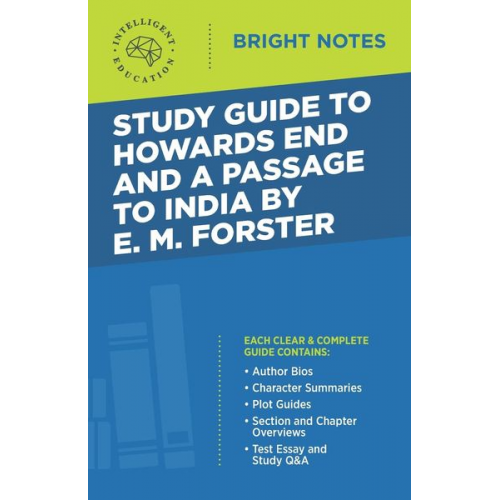 Study Guide to Howards End and A Passage to India by E.M. Forster