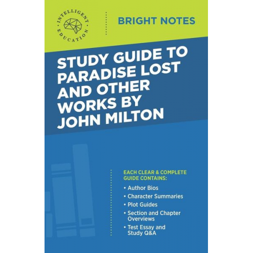 Study Guide to Paradise Lost and Other Works by John Milton