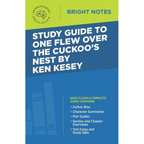 Study Guide to One Flew Over the Cuckoo's Nest by Ken Kesey