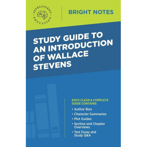 Study Guide to an Introduction of Wallace Stevens