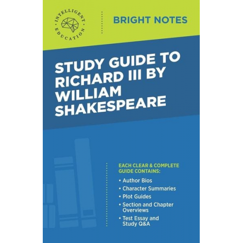 Study Guide to Richard III by William Shakespeare