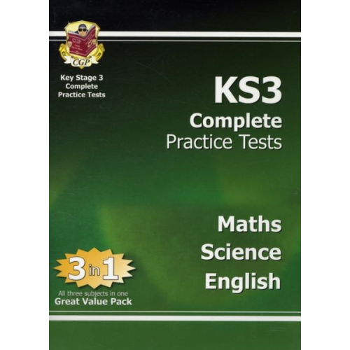 Cgp Books - KS3 Complete Practice Tests - Maths, Science & English