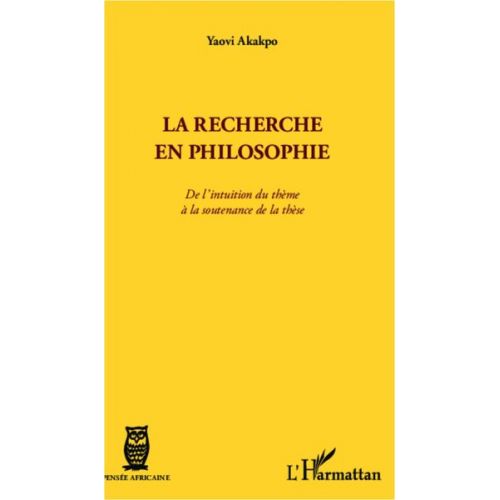 Yaovi Akakpo - La recherche en philosophie