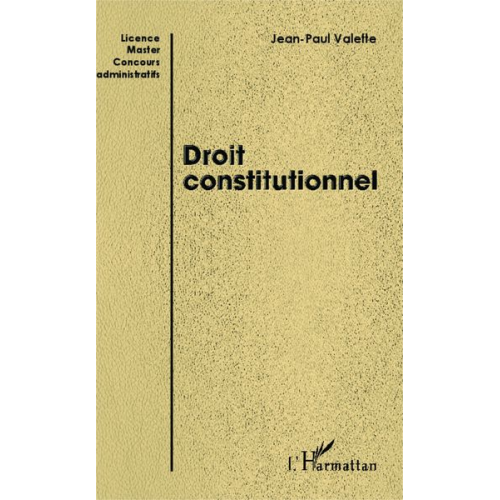 Jean-Paul Valette - Droit constitutionnel