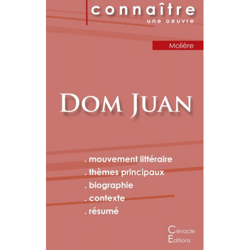 Molière - Fiche de lecture Dom Juan de Molière (analyse littéraire de référence et résumé complet)