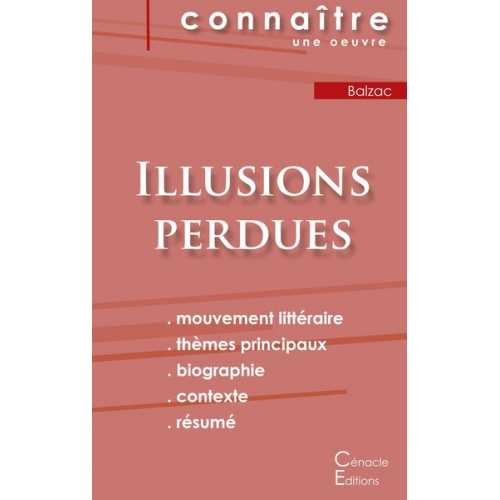 Honore de Balzac - Fiche de lecture Illusions perdues de Balzac (Analyse littéraire de référence et résumé complet)