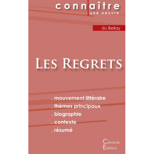 Joachim du Bellay - Fiche de lecture Les Regrets de Joachim du Bellay (Analyse littéraire de référence et résumé complet)