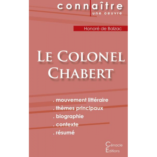 Honore de Balzac - Fiche de lecture Le Colonel Chabert de Balzac (Analyse littéraire de référence et résumé complet)