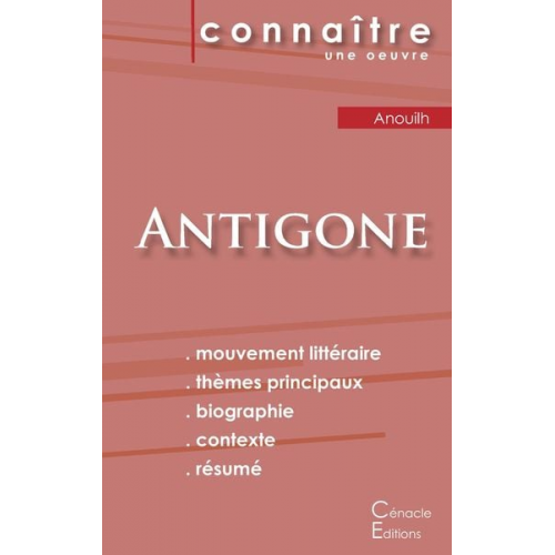 Jean Anouilh - Fiche de lecture Antigone de Jean Anouilh (Analyse littéraire de référence et résumé complet)