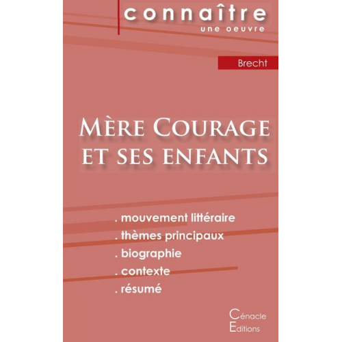 Bertolt Brecht - Fiche de lecture Mère Courage et ses enfants de Bertolt Brecht (Analyse littéraire de référence et résumé complet)