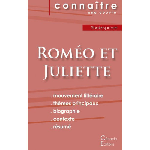 Shakespeare - Fiche de lecture Roméo et Juliette de Shakespeare (Analyse littéraire de référence et résumé complet)