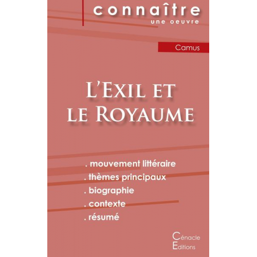 Albert Camus - Fiche de lecture L'Exil et le Royaume (Analyse littéraire de référence et résumé complet)