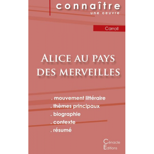 Lewis Carroll - Fiche de lecture Alice au pays des merveilles de Lewis Carroll (Analyse littéraire de référence et résumé complet)