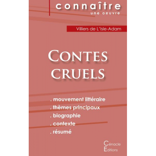 Villiers de L'Isle-Adam - Fiche de lecture Contes cruels de Villiers de L'Isle-Adam (Analyse littéraire de référence et résumé complet)